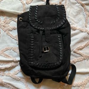 Suede small western backpack